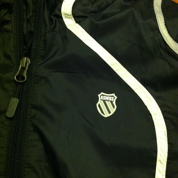K-Swiss Piped Bomber-Style Track Jacket - Picture 2 of 6